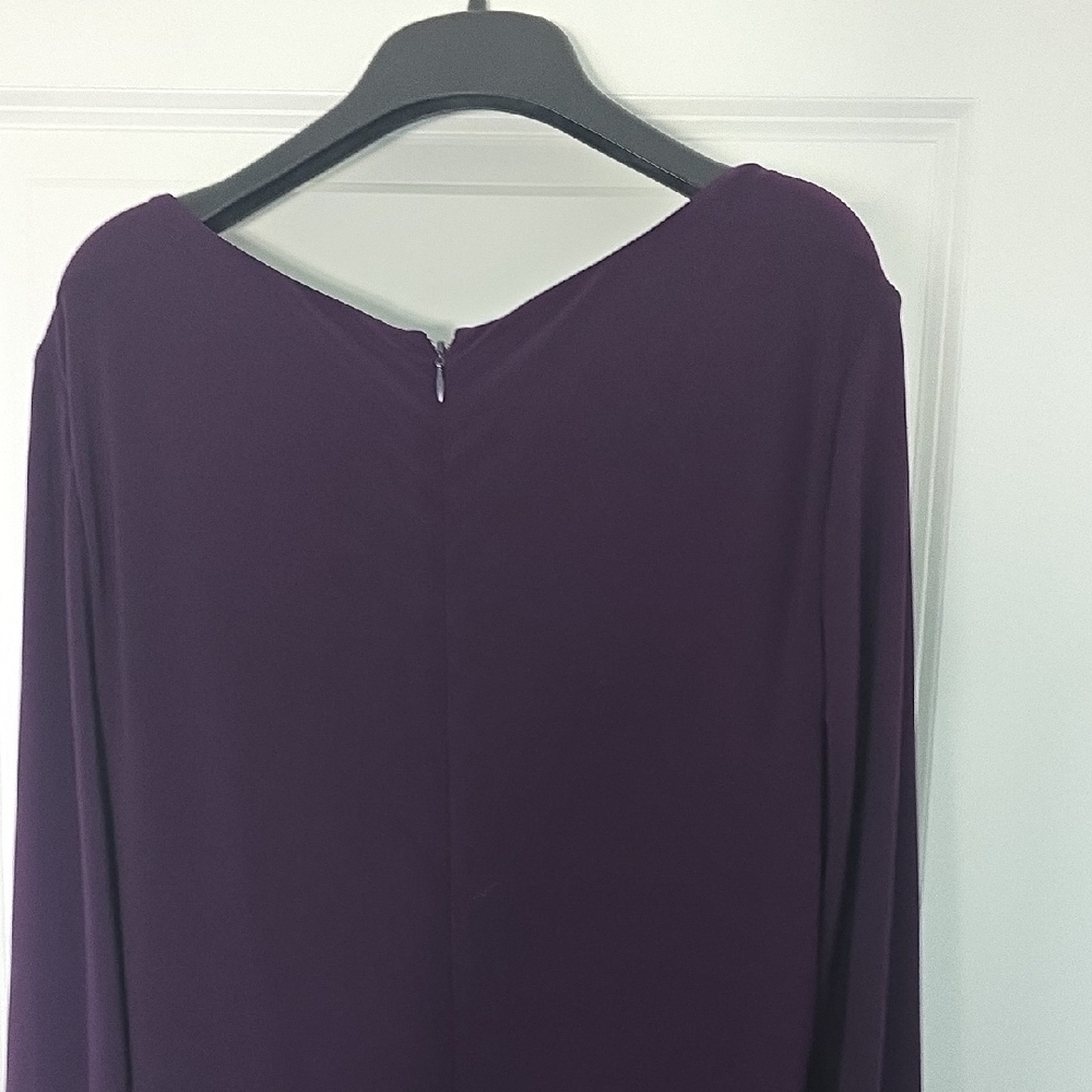 Ralph Lauren Deep Purple Long Sleeve Dress - Picture 4 of 4